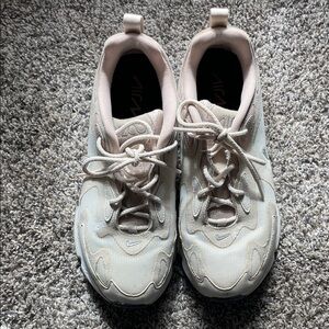 Cream and Pink Nike Air 200s